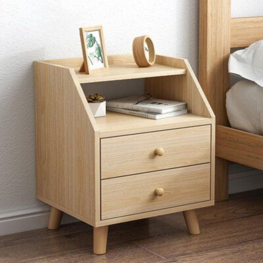 Primrose Engineered Wood Bed Side Table, BSU112
